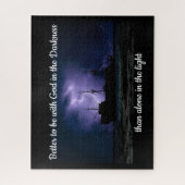 Beter om bij God te zijn in het Darkness Quote Legpuzzel (Verticaal)
