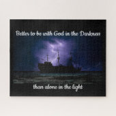 Beter om bij God te zijn in het Darkness Quote Legpuzzel (Horizontaal)