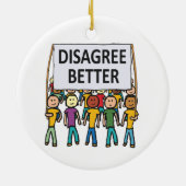 Beter oneens zijn keramisch ornament (Achterkant)