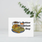 Beter Ontbijt Dag Briefkaart (Staand voorkant)