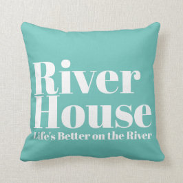 Beter op de rivier - Decoratief Sierkussen