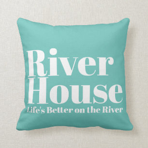 Beter op de Rivier - Decoratief Sierkussen