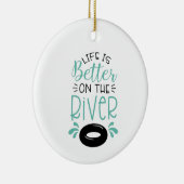 Beter op de rivier keramisch ornament (Rechts)