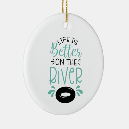 Beter op de rivier keramisch ornament (Rechts)