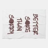 Beter opgeslagen dan helaas Motivatie werkout Theedoek (Horizontaal)