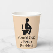 Beter President papieren beker (Achterkant)