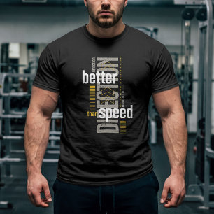 Beter Richting Dan Snelheid – Motiverende Typograf T-shirt