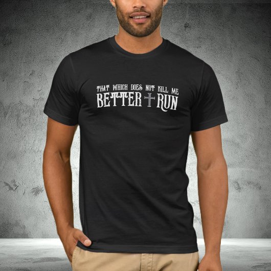 Beter Run Gezegde met Grey Cross T-shirt