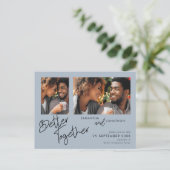 Beter samen 2 het Blauw van de Foto bewaart de Dat Aankondigingskaart (Staand voorkant)