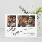 Beter samen 2 het Witte van het Manuscript van de  Save The Date (Staand voorkant)