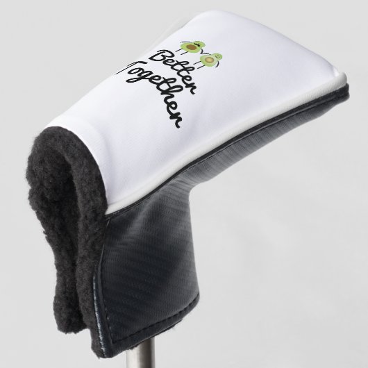 Beter samen Avocado-paar Golfheadcover (3/4 voorkant)