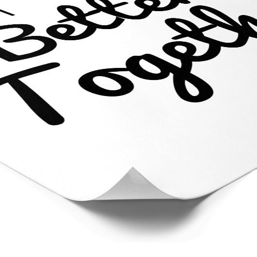 Beter samen Avocado-paar Poster (Hoek)