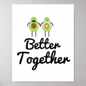 Beter samen Avocado-paar Poster (Voorkant)