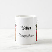 Beter Samen Bewerkbare Naam | Aangepaste Boogfoto Koffiemok (Center)