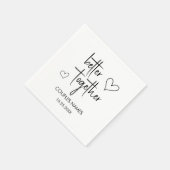 Beter samen - Bruiloft cocktail servet (Hoek)