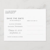 Beter samen de foto van de manuscriptbruiloft spar aankondigingskaart (Achterkant)