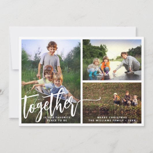 Beter samen drie foto's feestdagenkaart (Voorkant)