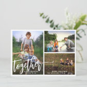 Beter samen drie foto's feestdagenkaart (Staand voorkant)