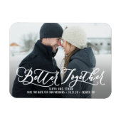 Beter samen EDITABLE KLEUR sparen de Datum Magneet (Horizontaal)