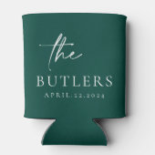 Beter samen Emerald Green bruiloft Koelbox Blikjeskoeler (Achterkant)