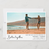 Beter samen foto bruiloft save the date (Voorkant)