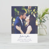 Beter samen foto bruiloft save the date (Staand voorkant)