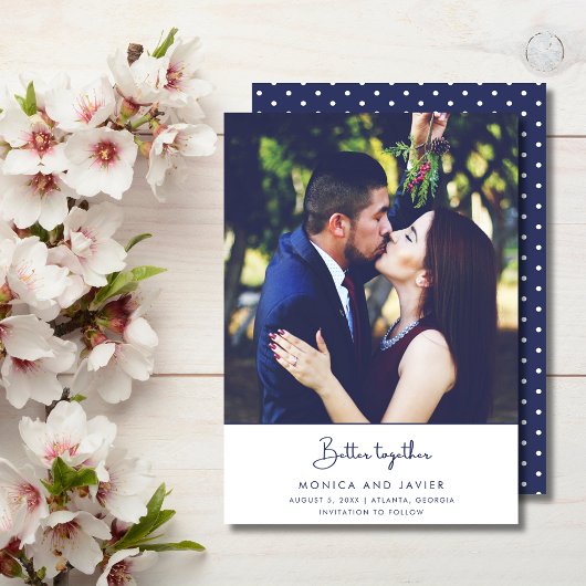 Beter samen foto bruiloft save the date