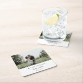 Beter samen Foto modern Elegant Eenvoudig script Kartonnen Onderzetters (Insitu)