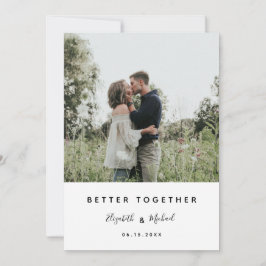 Beter samen Foto modern Elegant Eenvoudig script Save The Date