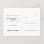 Beter samen Foto Terracotta Verloving Aankondigingskaart (Achterkant)