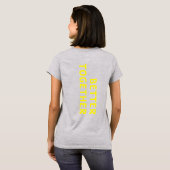 BETER SAMEN Gele Typografie Achteraf Grijs afdrukk T-shirt (Achterkant volledig)