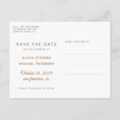 Beter samen het roesteren van manuscriptbruiloft s aankondigingskaart (Achterkant)