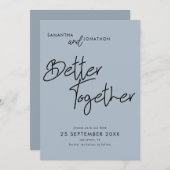 Beter samen het Stusty Blauw van het Manuscript sp Save The Date (Voorkant / Achterkant)