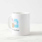 Beter samen Kawaii Milk en Cookies Cute Love Koffiemok (Voorkant links)