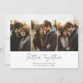 Beter Samen Kerst Leuk Schattige Foto Rood Feestdagenkaart (Voorkant)