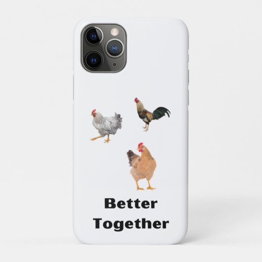 Beter samen. Kippen, humor, grappig Case-Mate iPhone Case (Achterkant)