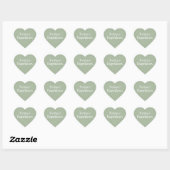 Beter Samen Lief Laurel Green Hart Sticker (Vel)