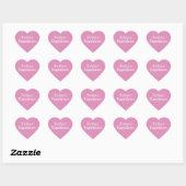 Beter Samen Liefde Fuchsia Roze Hart Sticker (Vel)