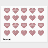Beter Samen Liefde Stof Dusty Rose Hart Sticker (Vel)