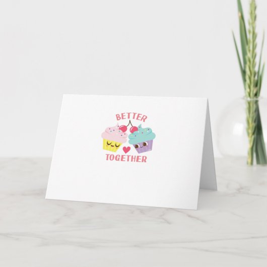 Beter Samen Liefdevolle Hartelijke Vormgeving Kaart (Voorkant)
