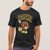 Beter Samen Matching Paar Naam Koffie Donuts T-shirt (Voorkant)