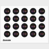 Beter Samen Met Boter Inspirerende Grappige Spreuk Ronde Sticker (Vel)