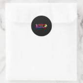 Beter Samen Met Boter Inspirerende Grappige Spreuk Ronde Sticker (Tas)