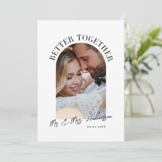 Beter samen met de aankondiging van de bruiloft va (Staand voorkant)