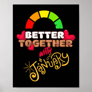 Beter samen met Januari Grappig Aantrekkelijk Nieu Poster