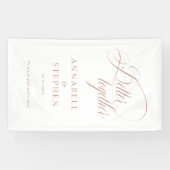 Beter samen! Modern, kalligrafie, wit Spandoek (Horizontaal)