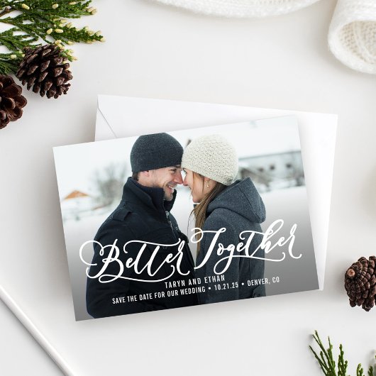 Beter Samen Modern Save The Date Kaart