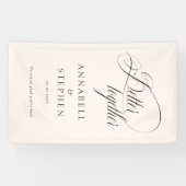 Beter samen! Moderne, kalligrafie, beige Spandoek (Horizontaal)