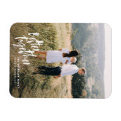 Beter samen moderne, minimale scriptfoto magneet (Horizontaal)