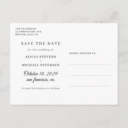 Beter samen moderne scriptfotobruiloft aankondigingskaart (Achterkant)